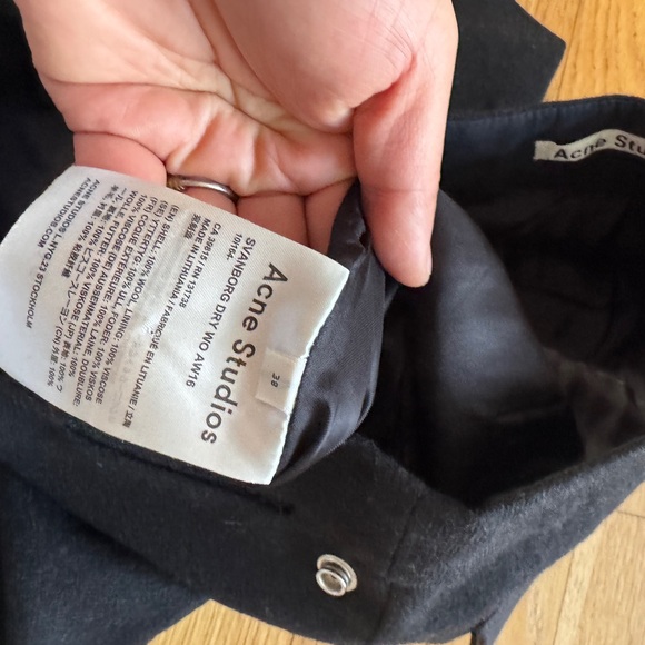 Acne Studios 100% wool pants with accent buttons - Picture 2 of 7